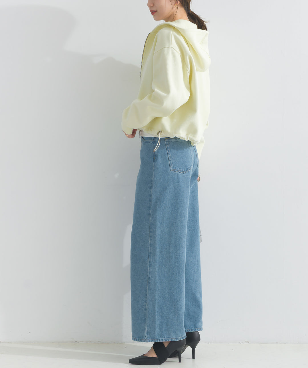 ワイドデニムパンツ