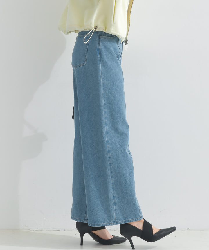 ワイドデニムパンツ