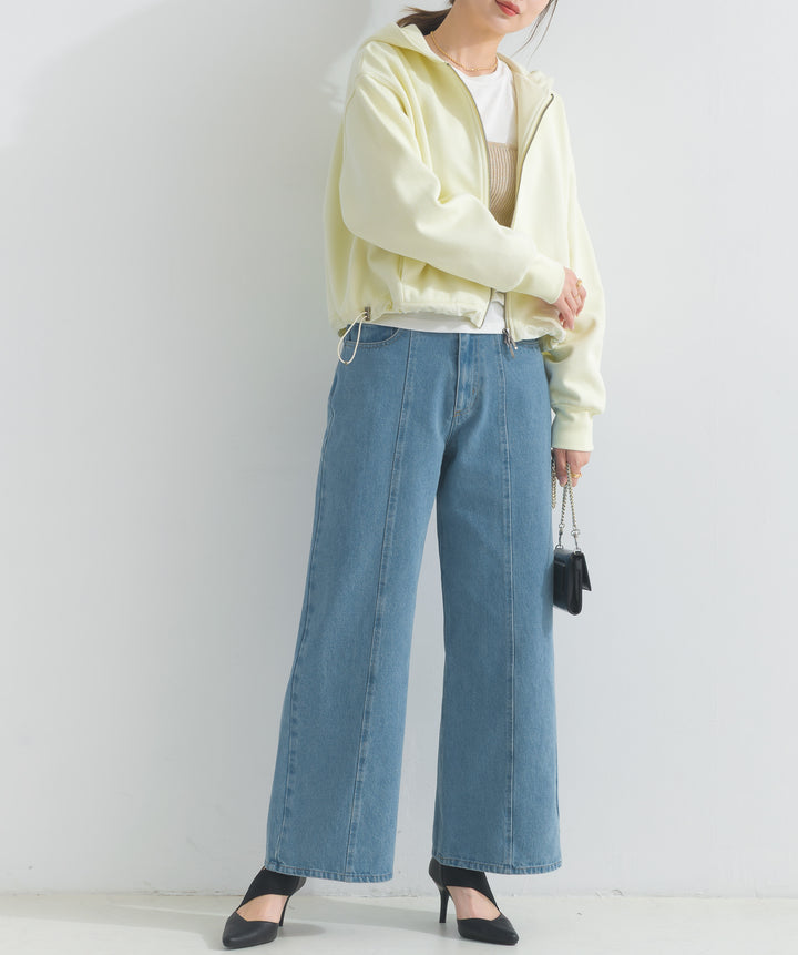 ワイドデニムパンツ