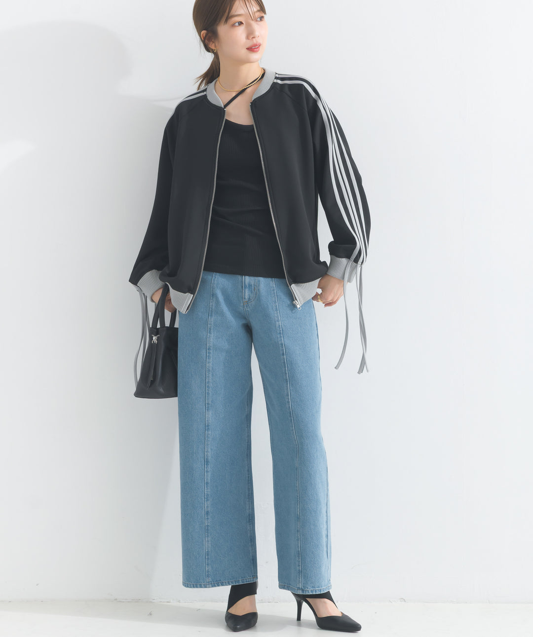 カップ付きアシメキャミソール