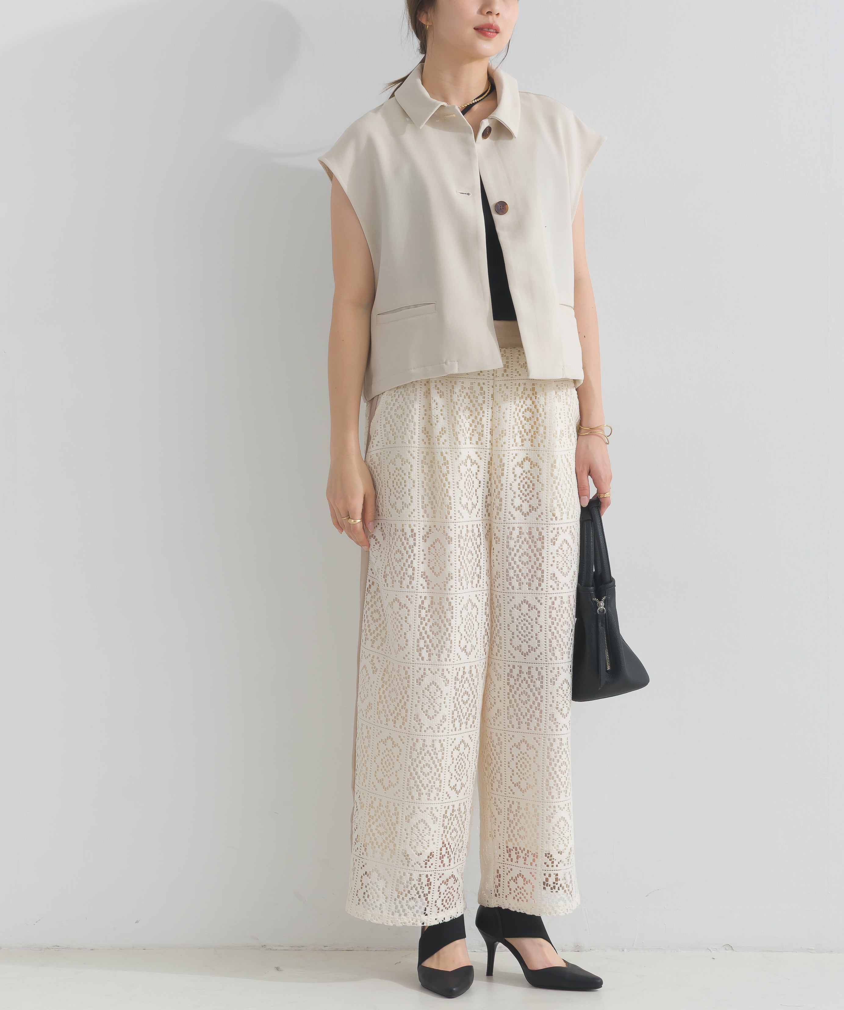 リネンタッチシャツジャケット トゥータッチ フレンチリネン・シャツジャケット | ライトアップ