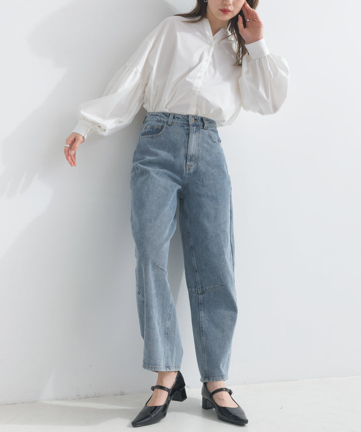 カーヴィーデニムパンツ