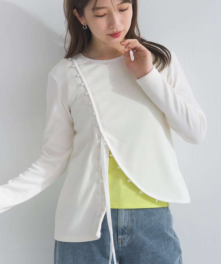 ドフィーネカットリブトップ