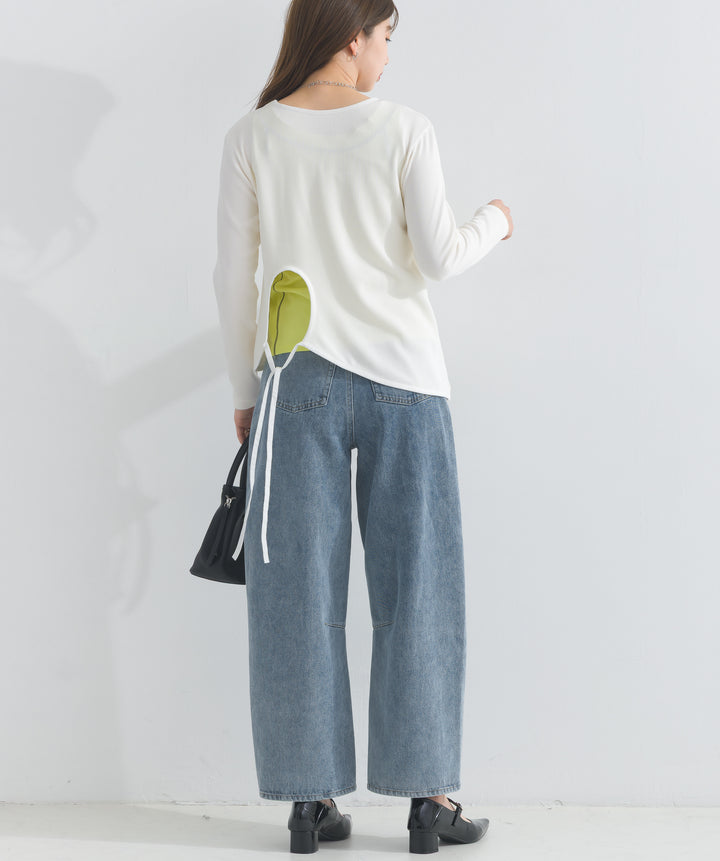 カーヴィーデニムパンツ