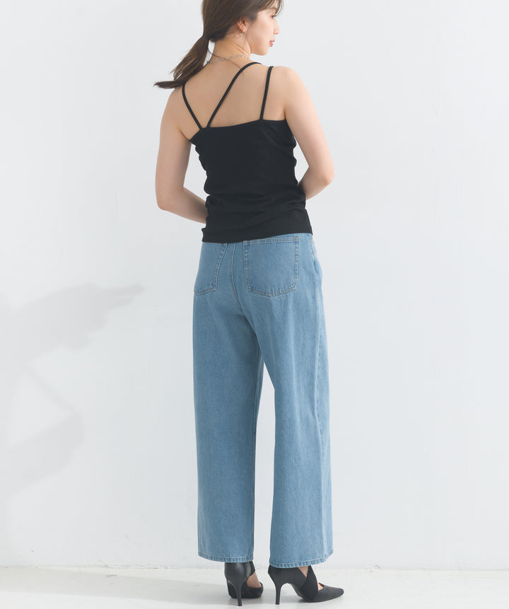 カップ付きアシメキャミソール