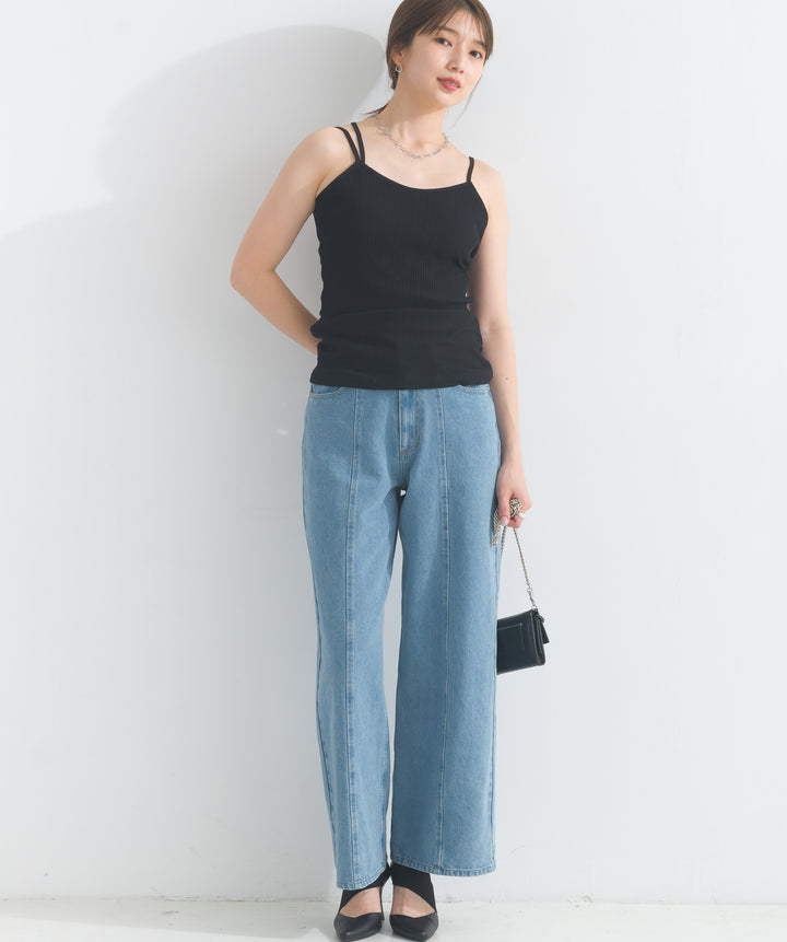 カップ付きアシメキャミソール