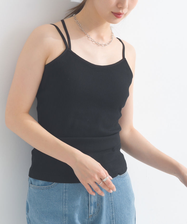 カップ付きアシメキャミソール