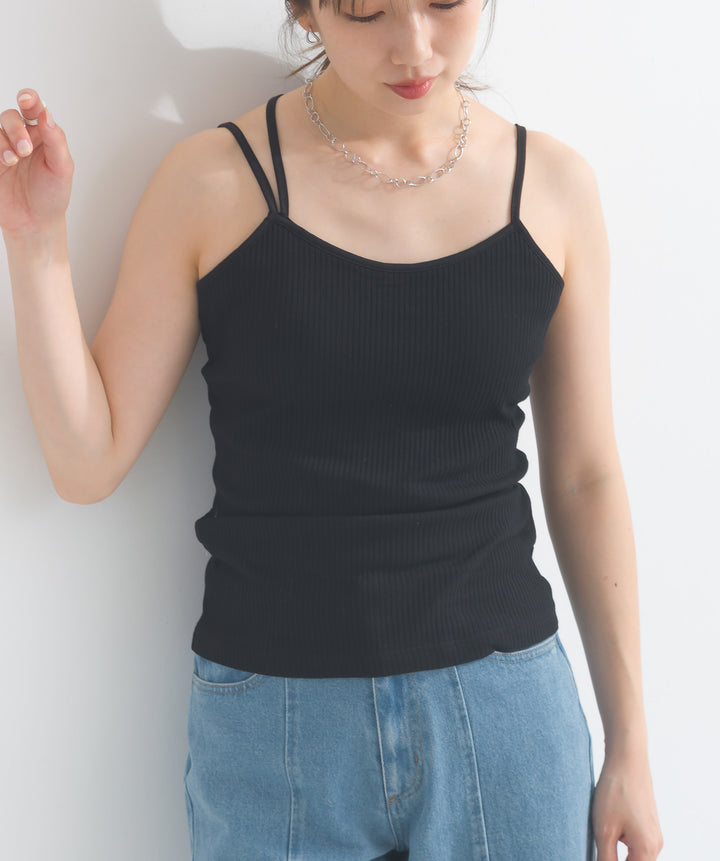 カップ付きアシメキャミソール