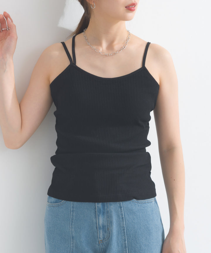 カップ付きアシメキャミソール