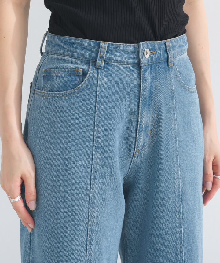 ワイドデニムパンツ