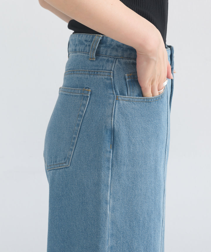 ワイドデニムパンツ