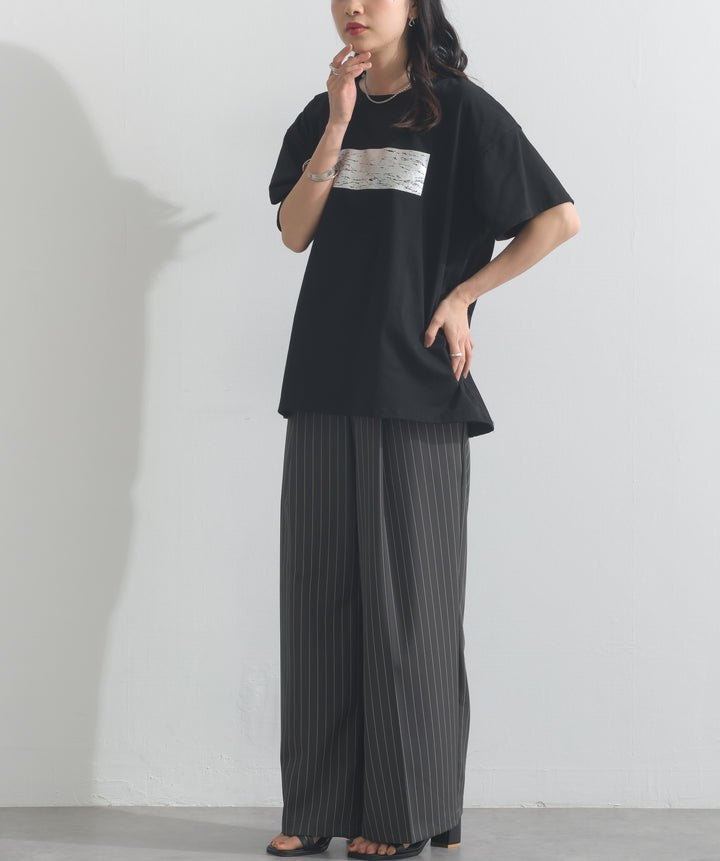 箔プリントTシャツ