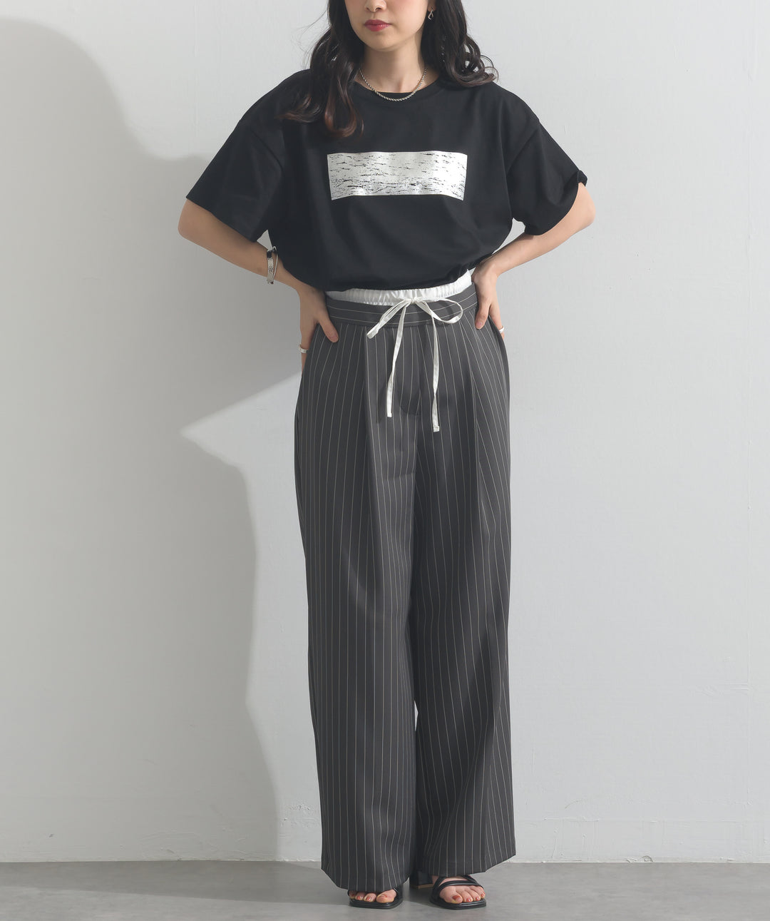 箔プリントTシャツ