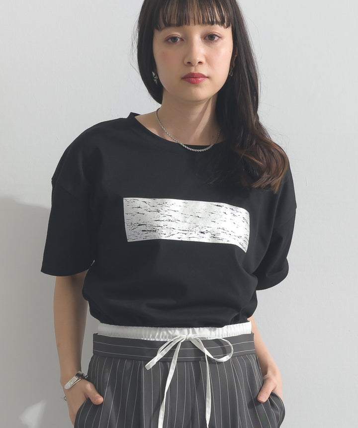 箔プリントTシャツ