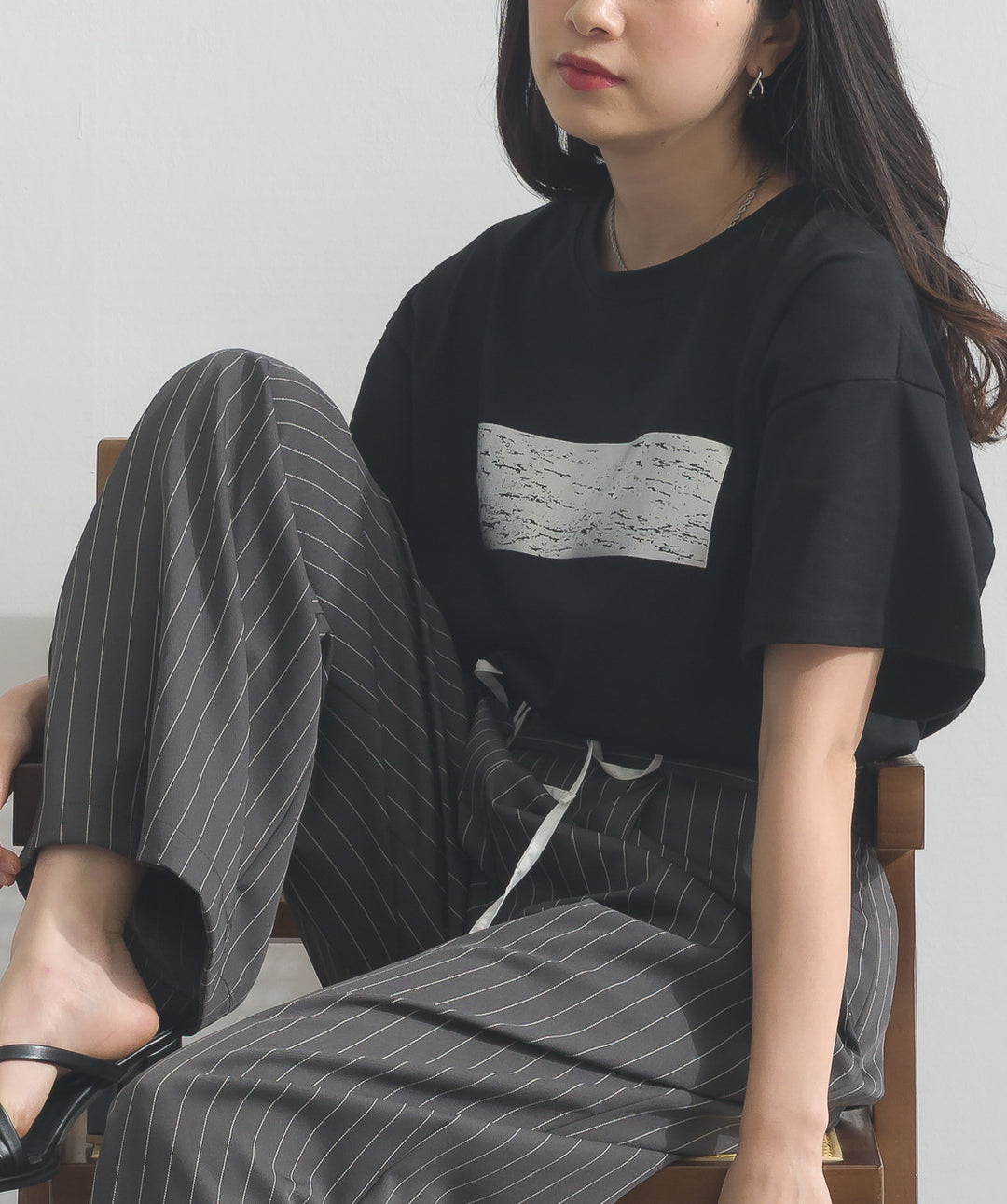 箔プリントTシャツ