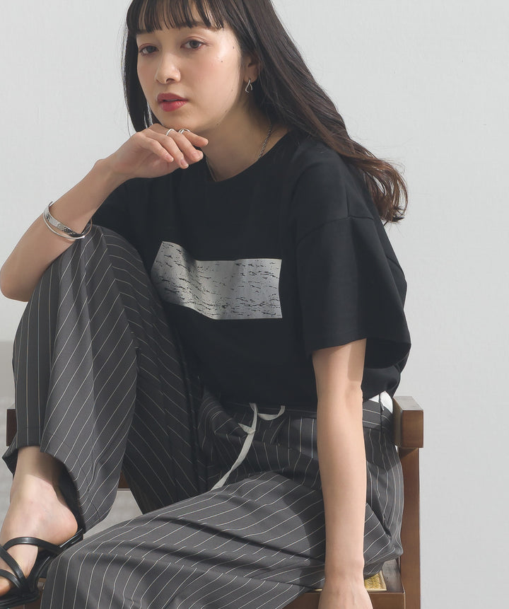 箔プリントTシャツ