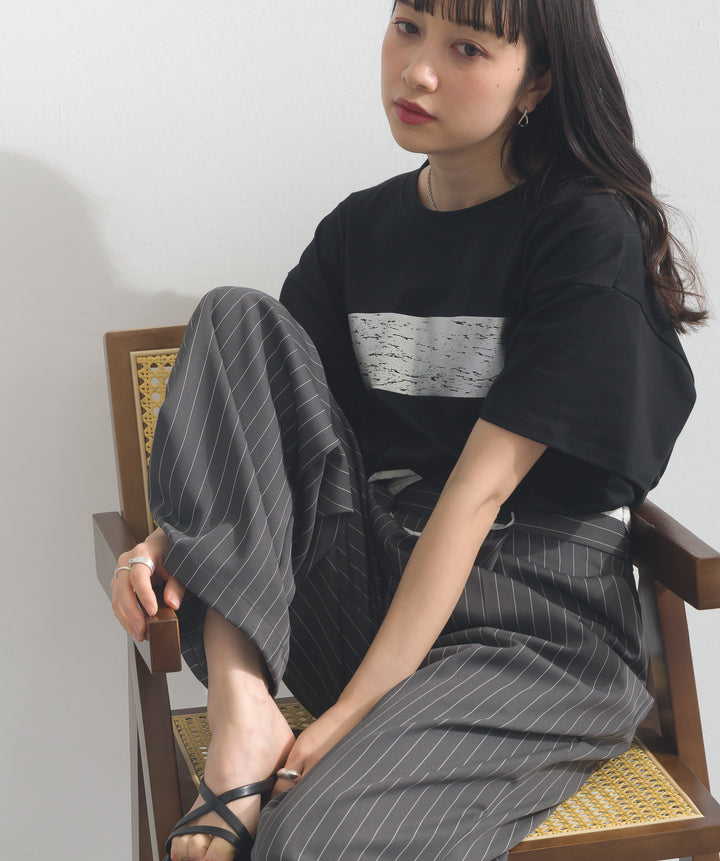 箔プリントTシャツ