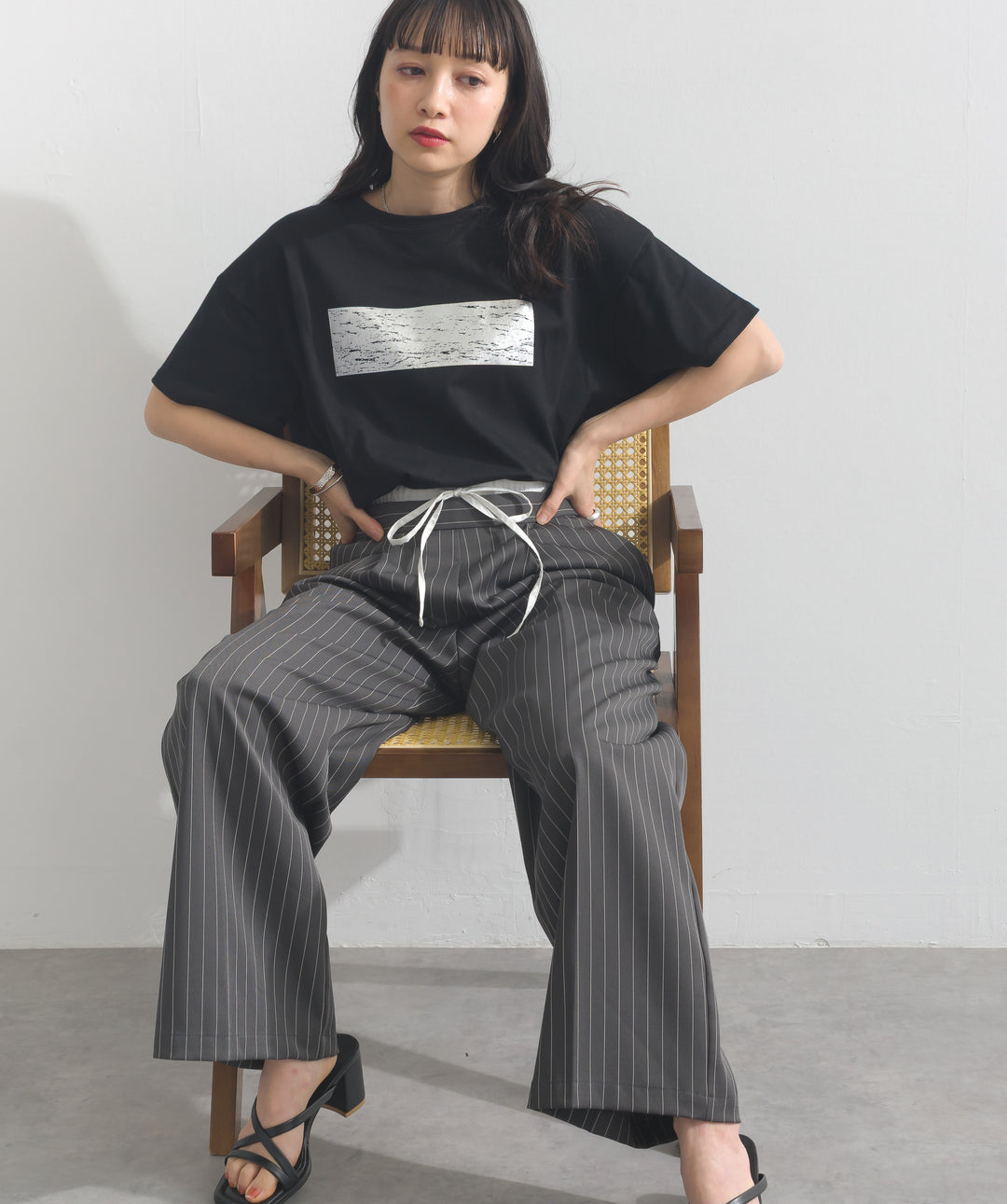 箔プリントTシャツ