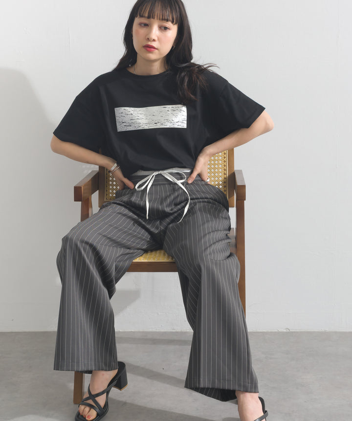箔プリントTシャツ