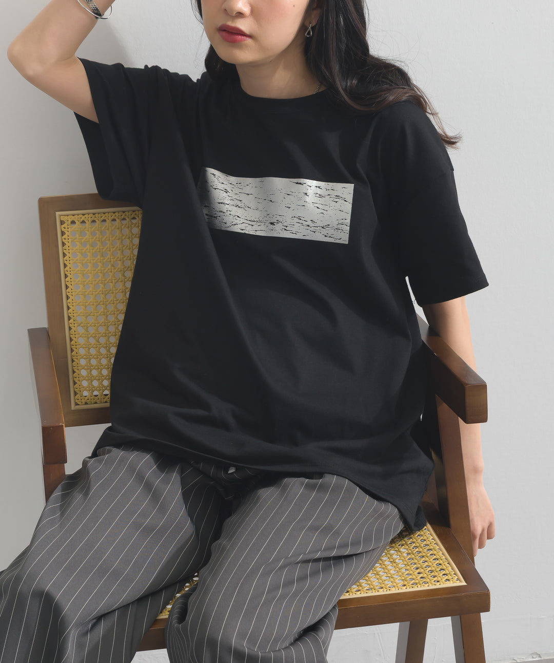 箔プリントTシャツ