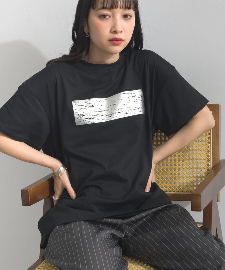 箔プリントTシャツ