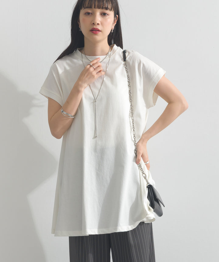 フレンチスリーブフレアTシャツ