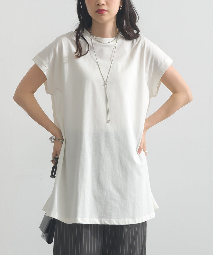 フレンチスリーブフレアTシャツ