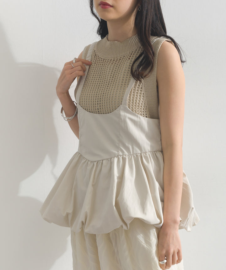 タフタバルーンビスチェ