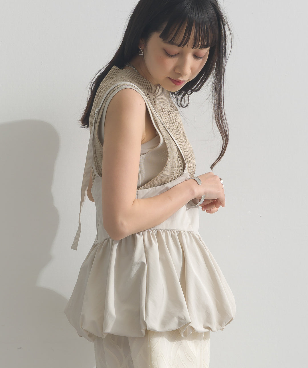 タフタバルーンビスチェ