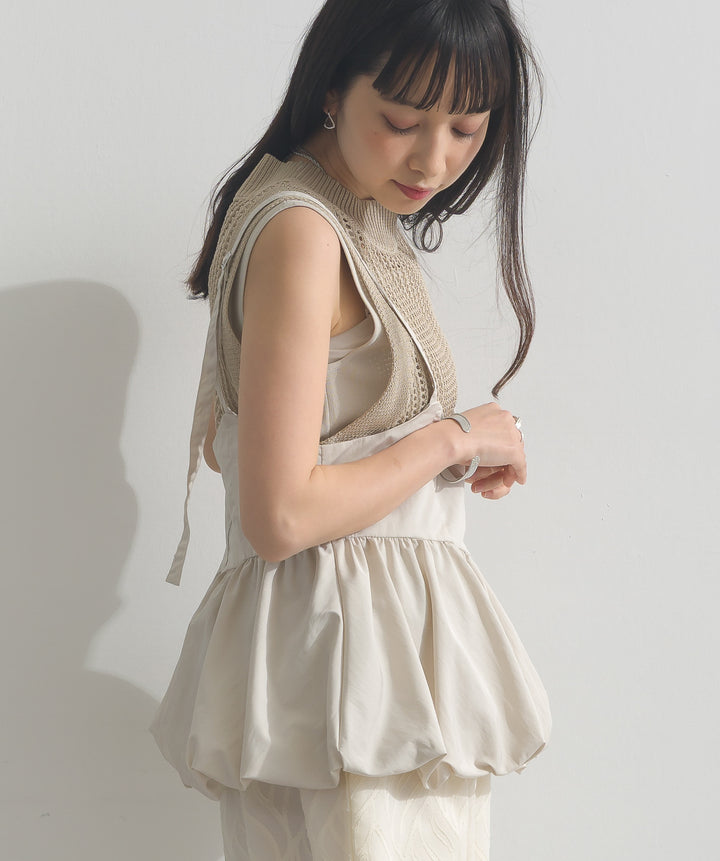 タフタバルーンビスチェ