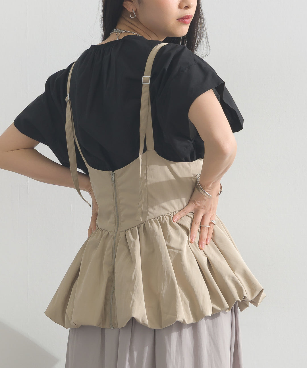 タフタバルーンビスチェ