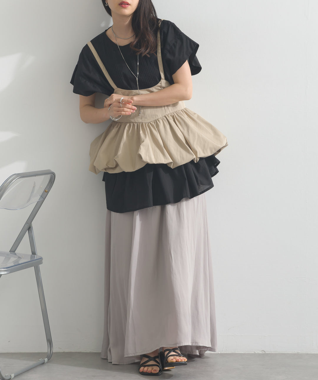 タフタバルーンビスチェ