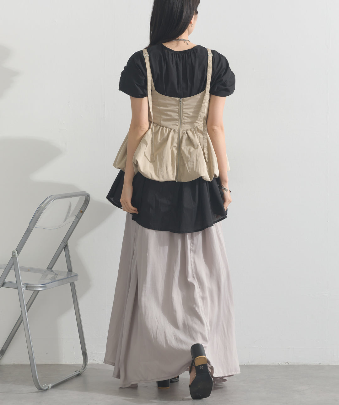 タフタバルーンビスチェ