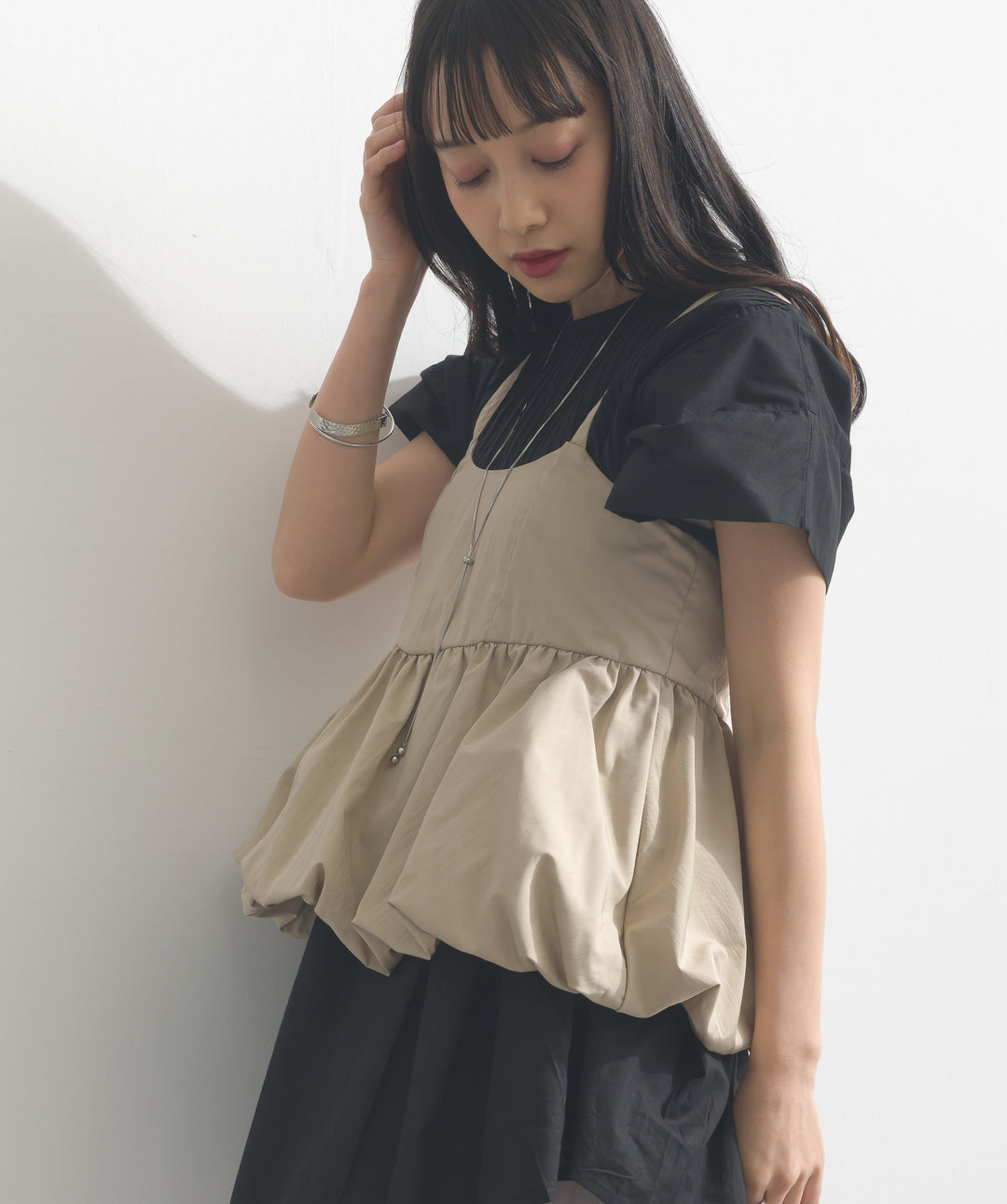 タフタバルーンビスチェ