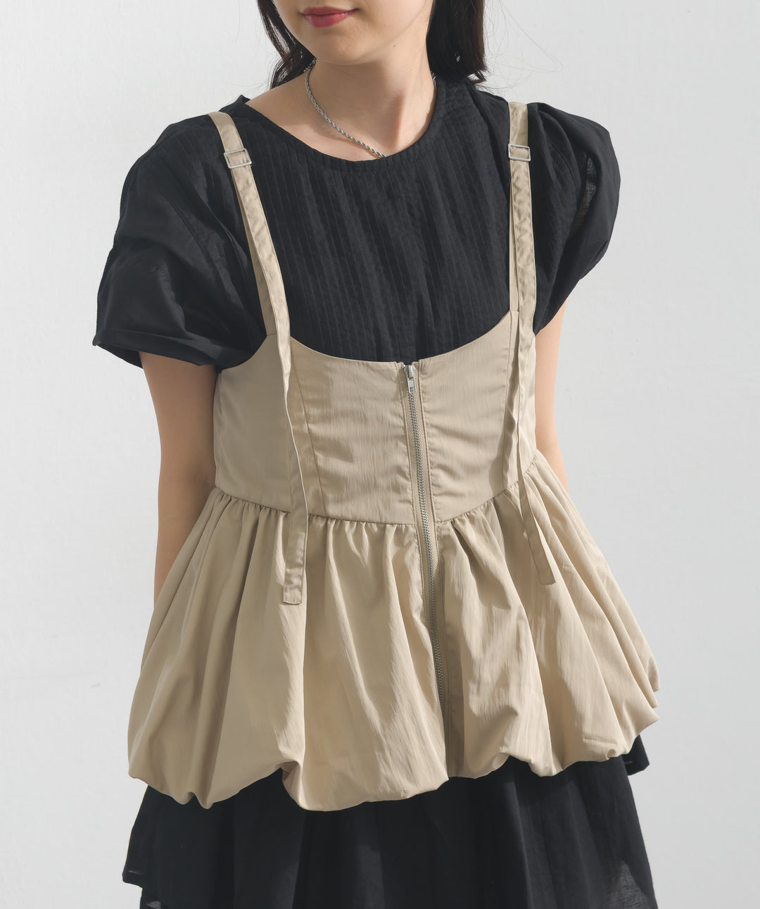 タフタバルーンビスチェ