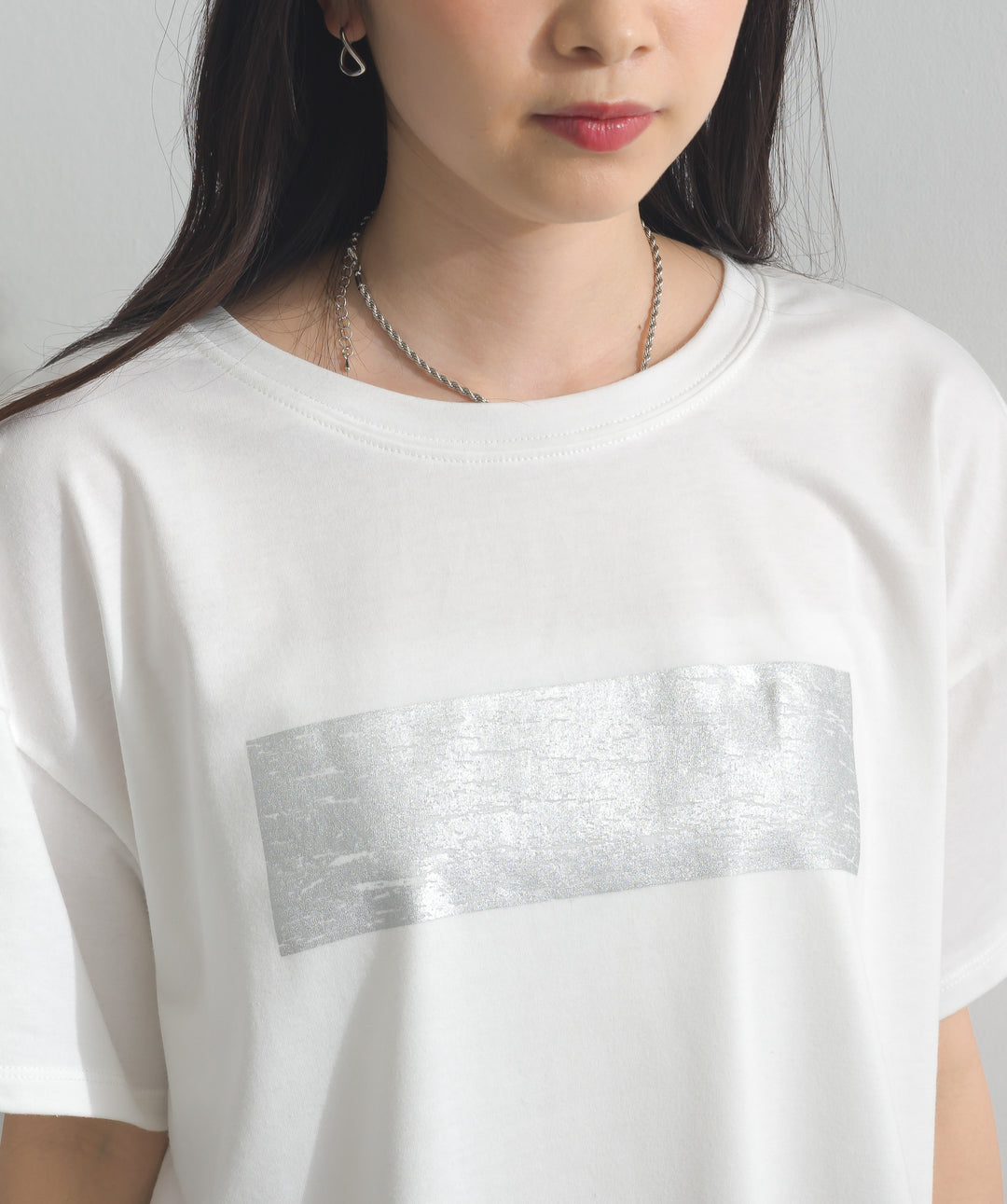 箔プリントTシャツ