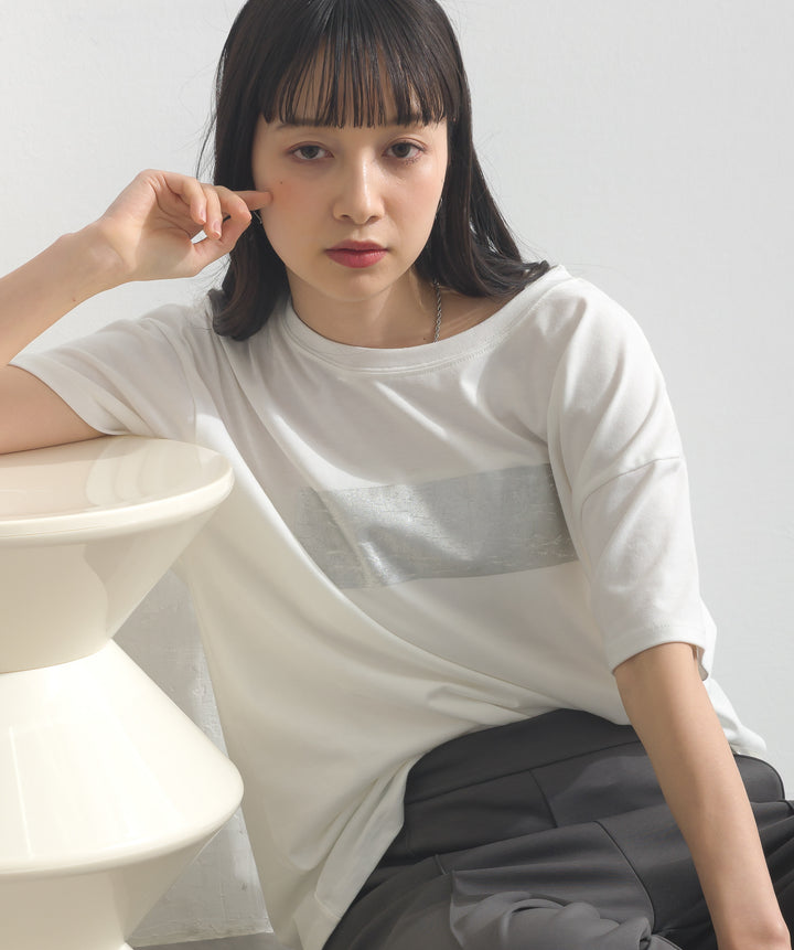 箔プリントTシャツ