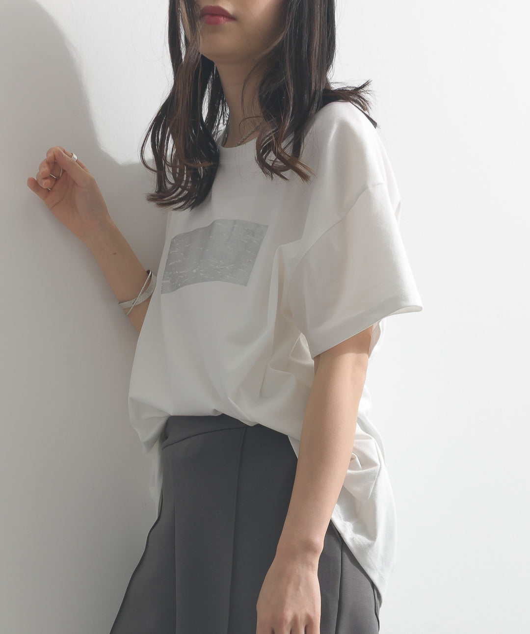 箔プリントTシャツ