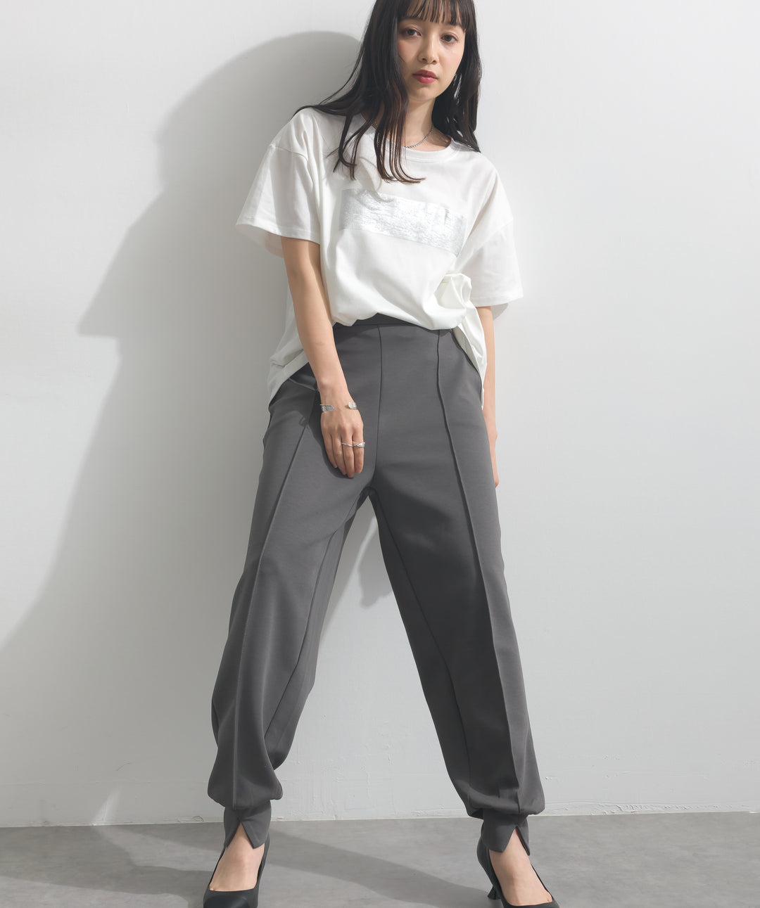 箔プリントTシャツ