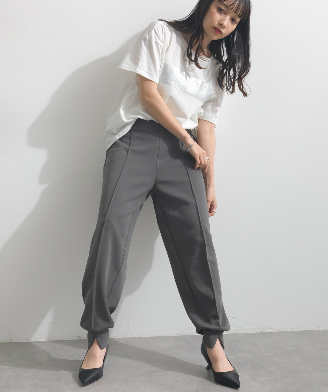 箔プリントTシャツ