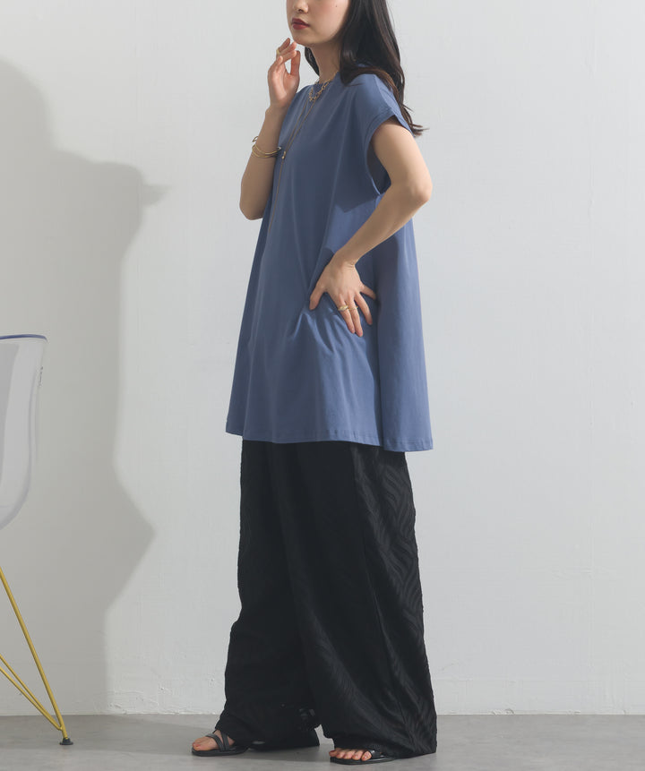 フレンチスリーブフレアTシャツ