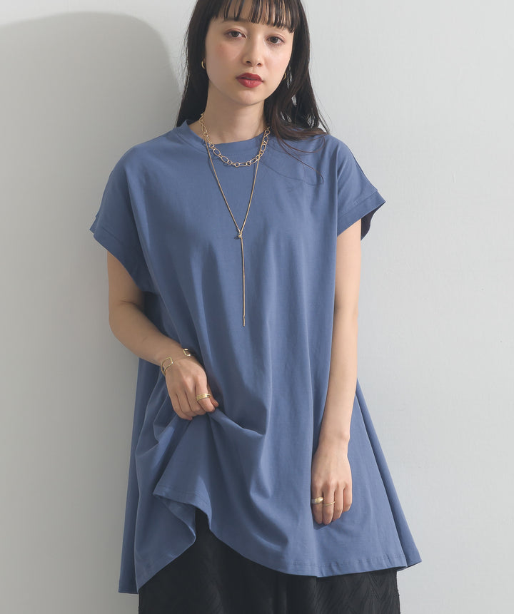 フレンチスリーブフレアTシャツ