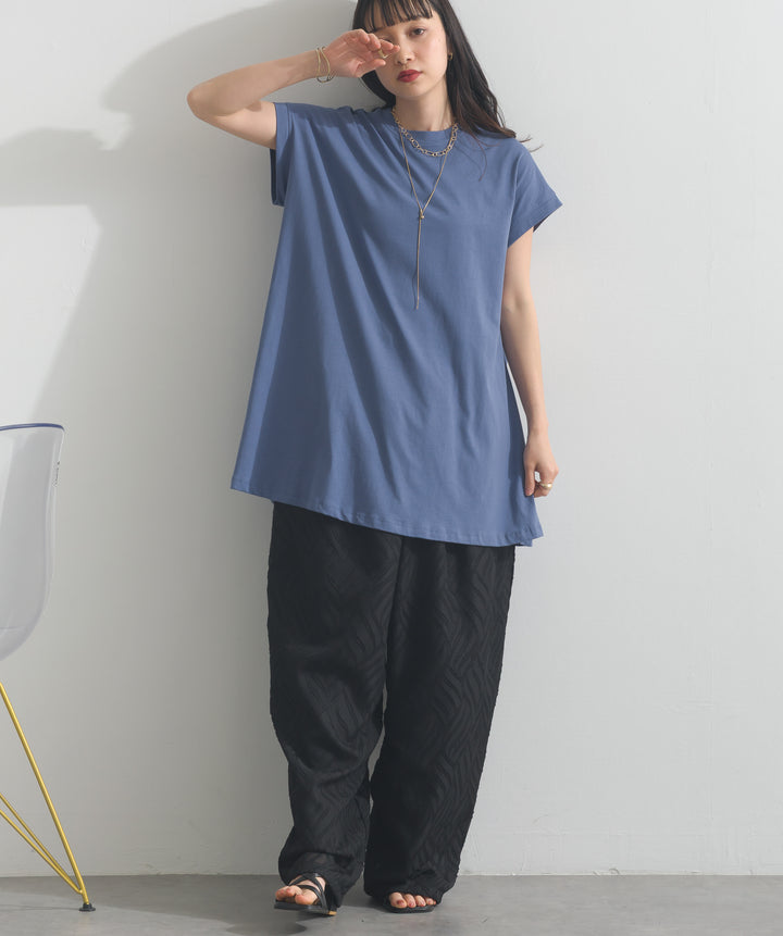 フレンチスリーブフレアTシャツ