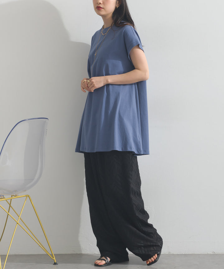フレンチスリーブフレアTシャツ