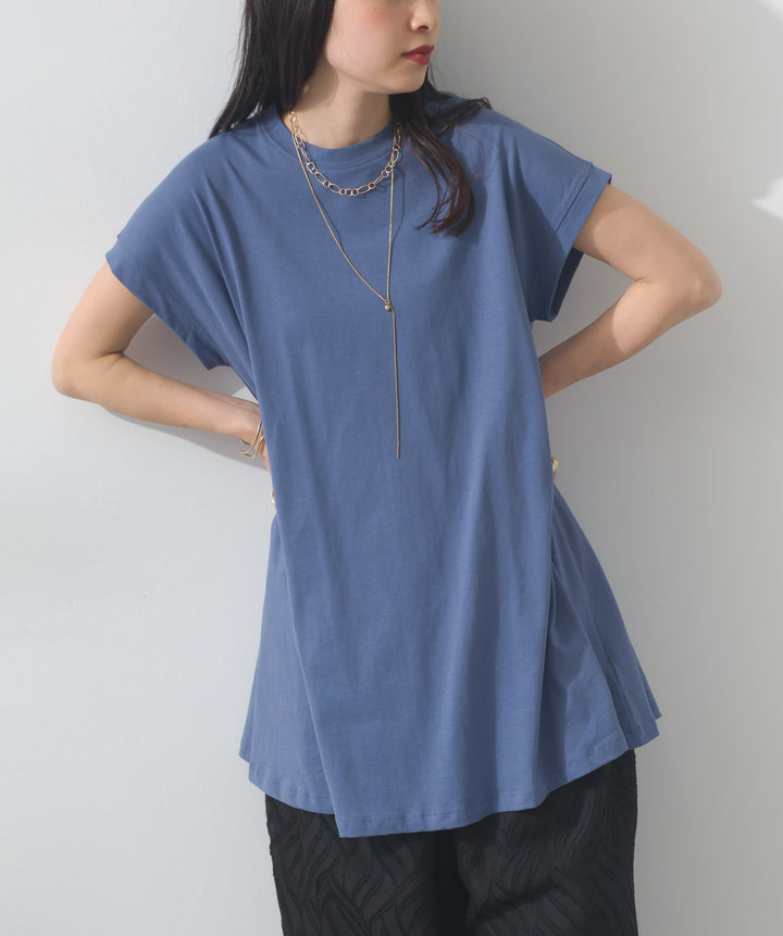 フレンチスリーブフレアTシャツ
