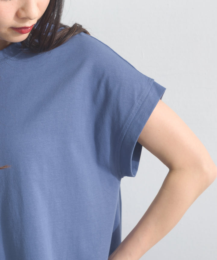 フレンチスリーブフレアTシャツ