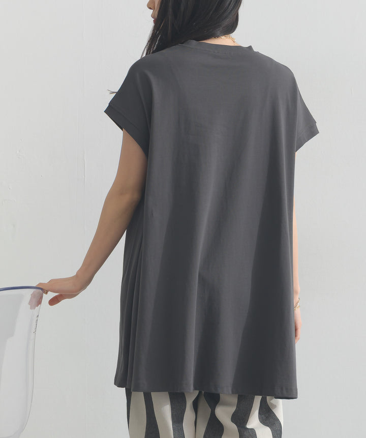 フレンチスリーブフレアTシャツ