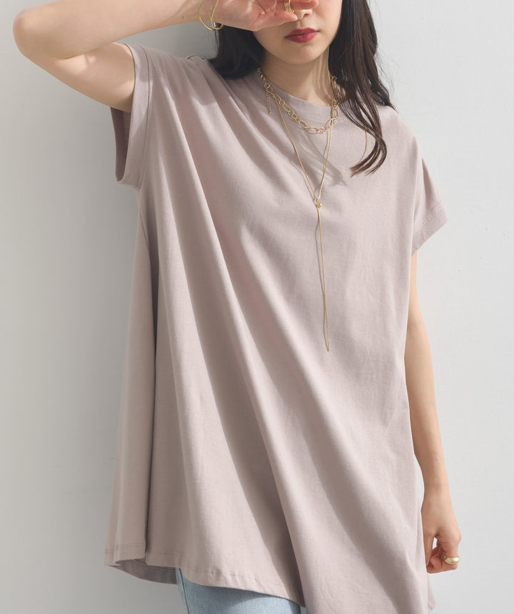 フレンチスリーブフレアTシャツ
