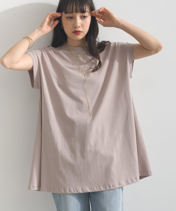 フレンチスリーブフレアTシャツ