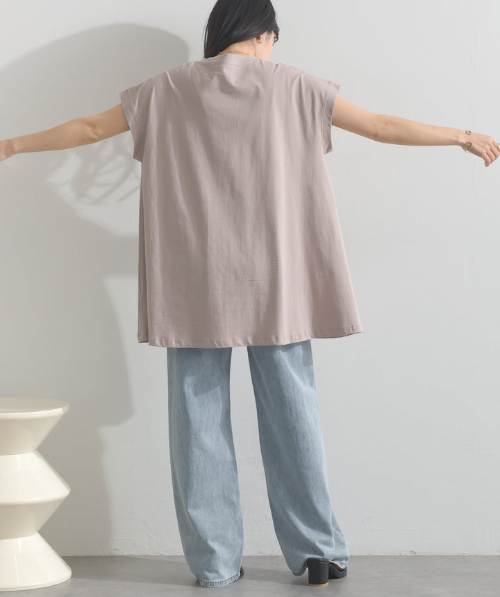 フレンチスリーブフレアTシャツ